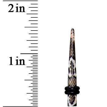 BodyCandy 6G Blushing Snake Skin Acrylic Taper — lifestyle context