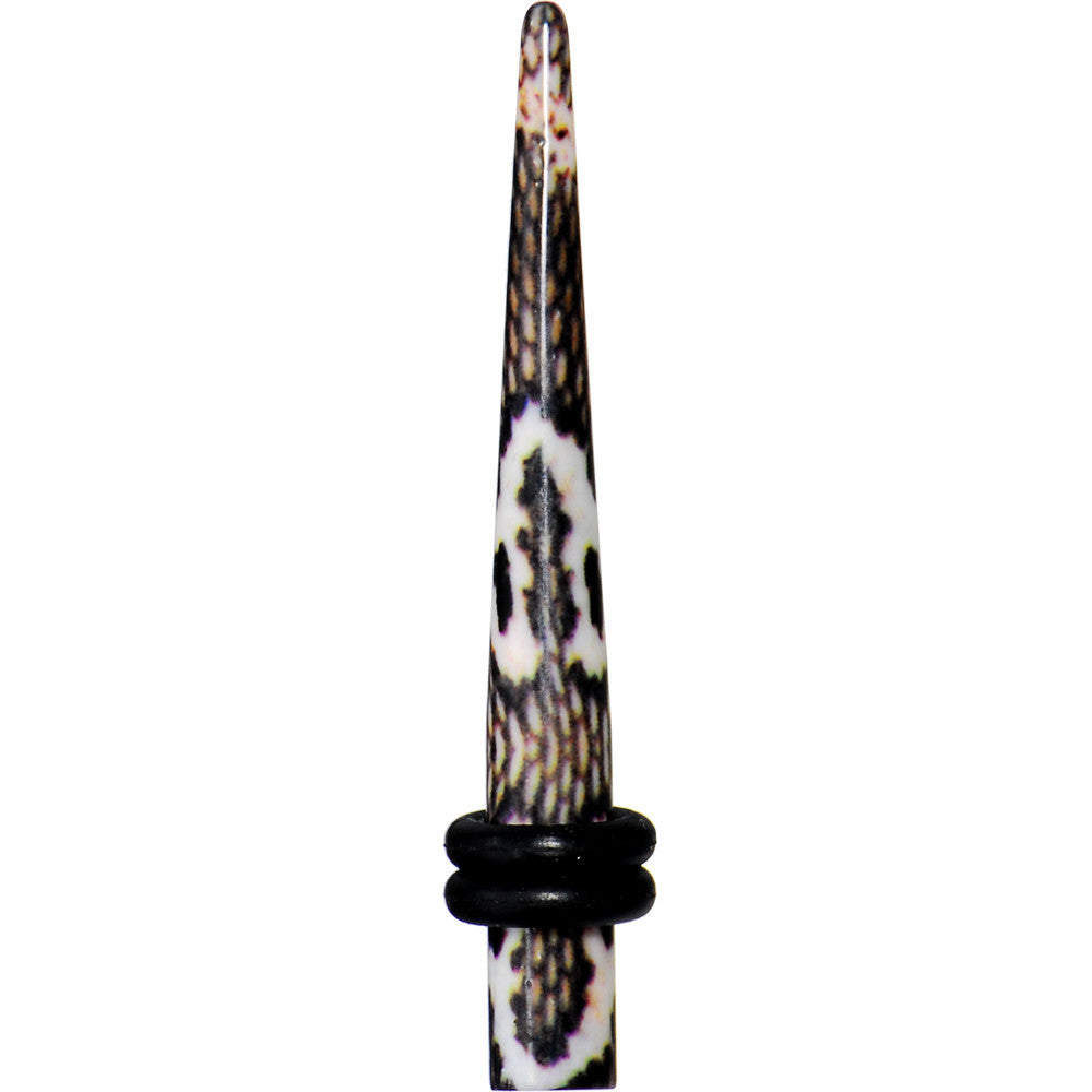 BodyCandy 6G Blushing Snake Skin Acrylic Taper — main product shot