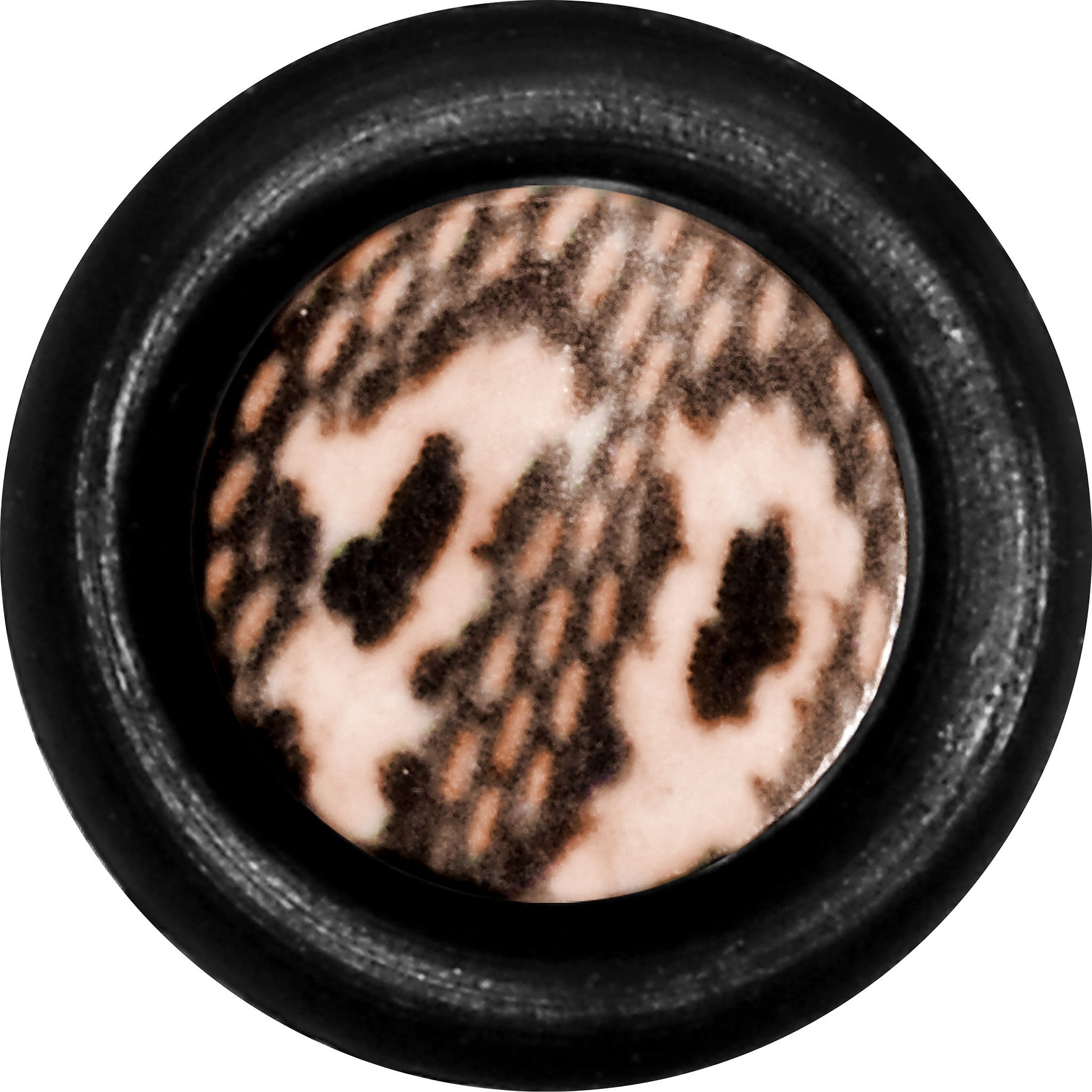 BodyCandy 4G Blushing Snake Skin Acrylic Taper — detail close-up