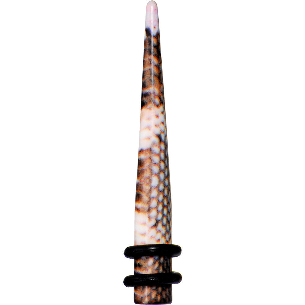 BodyCandy 4G Blushing Snake Skin Acrylic Taper — main product shot