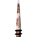 BodyCandy 4G Blushing Snake Skin Acrylic Taper — main product shot