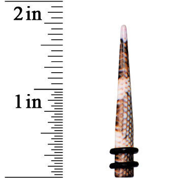 BodyCandy 4G Blushing Snake Skin Acrylic Taper — lifestyle context