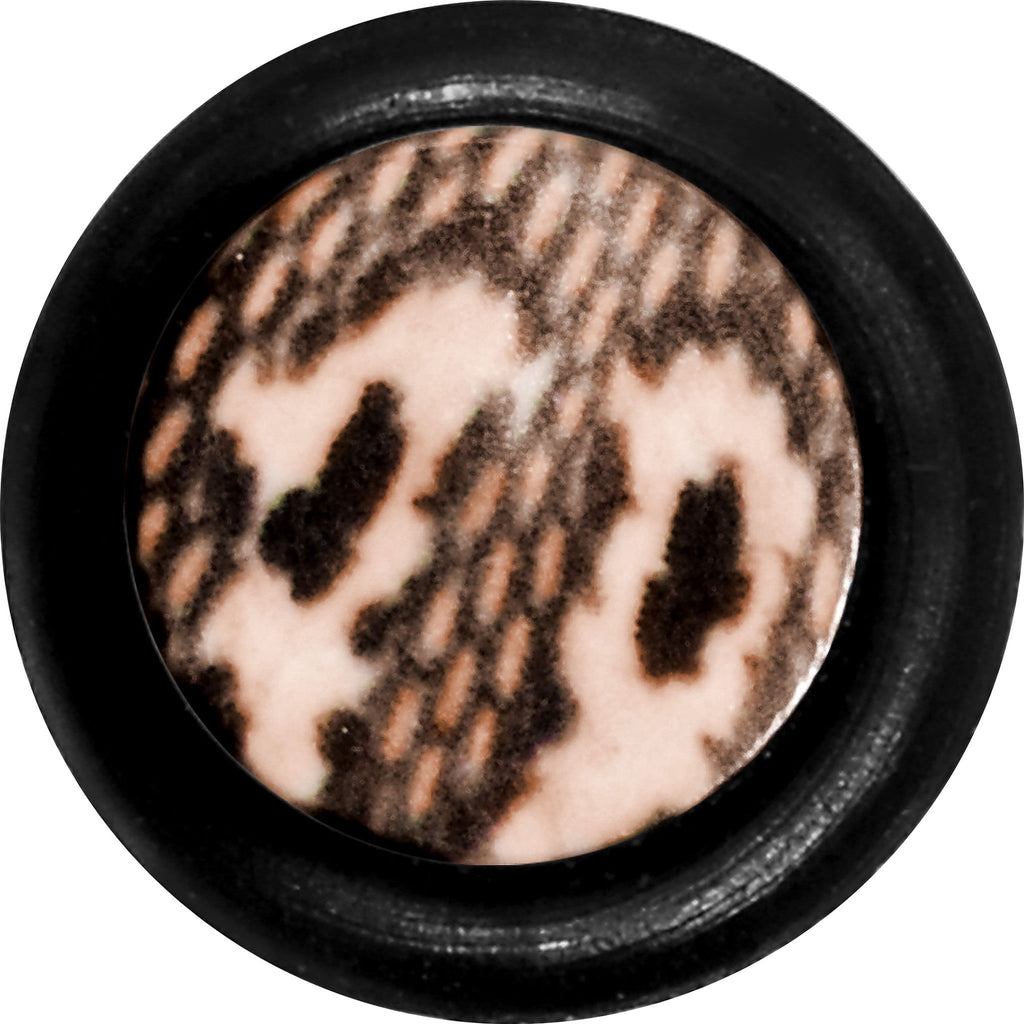 BodyCandy 2G Blushing Snake Skin Acrylic Taper — detail close-up