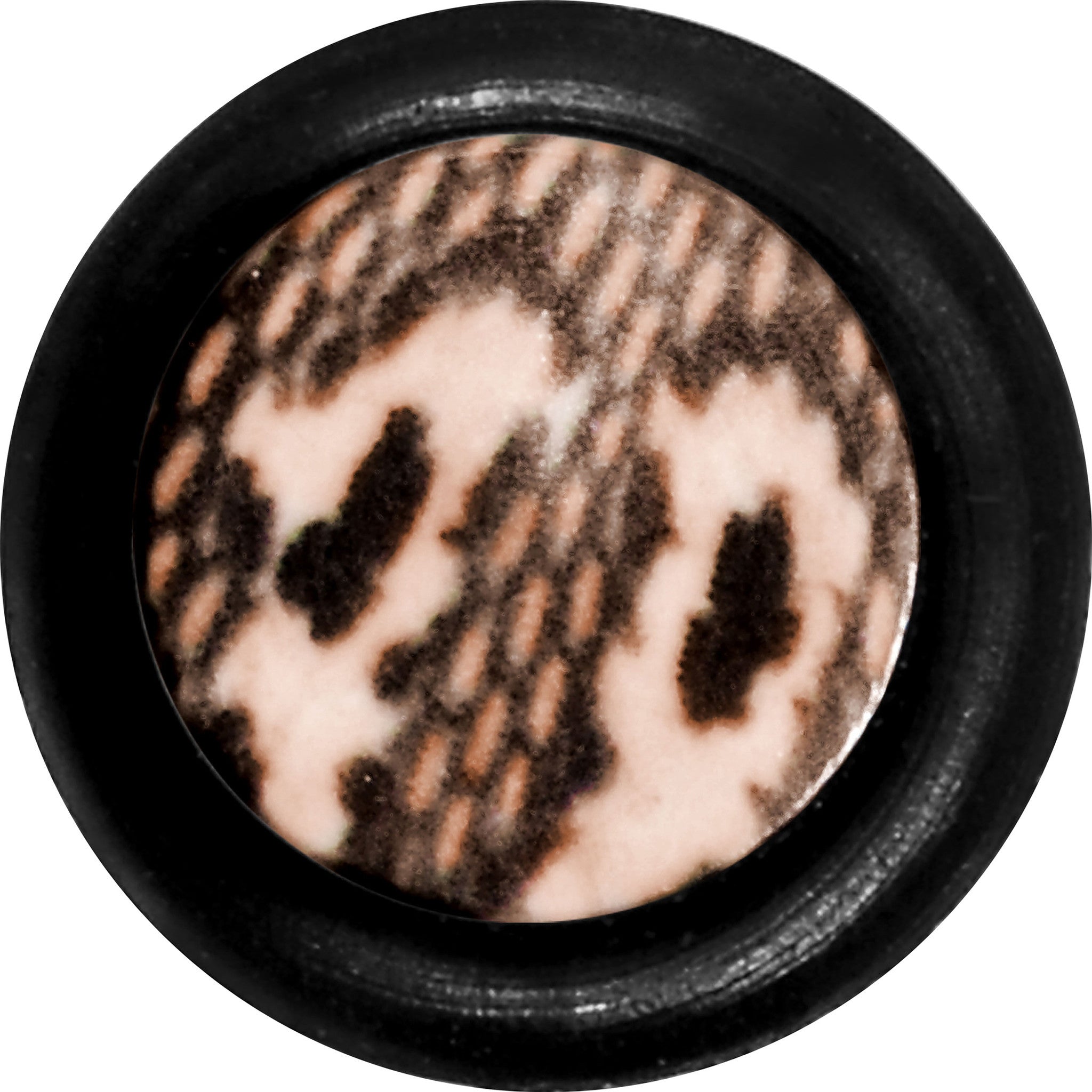 BodyCandy 2G Blushing Snake Skin Acrylic Taper — detail close-up