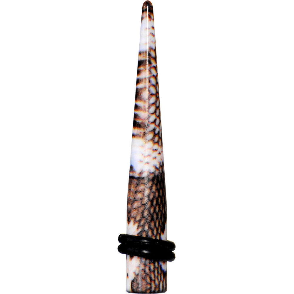 BodyCandy 2G Blushing Snake Skin Acrylic Taper — main product shot