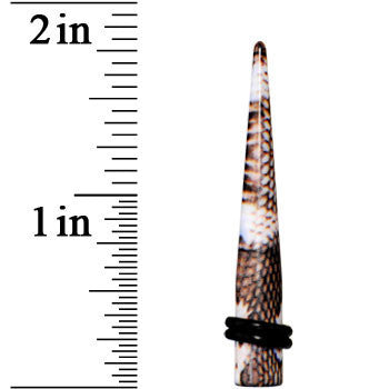 BodyCandy 2G Blushing Snake Skin Acrylic Taper — lifestyle context