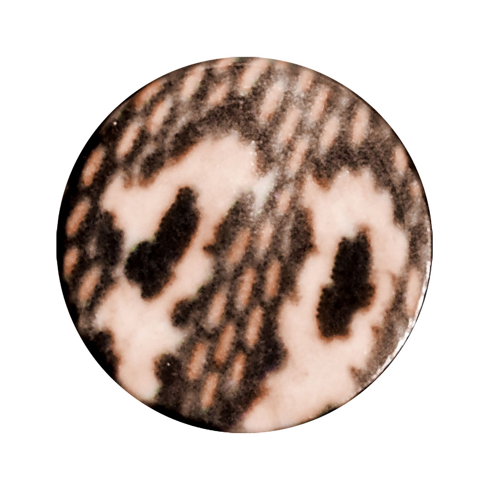 BodyCandy 8G Blushing Snake Skin Acrylic Saddle Plug — detail close-up