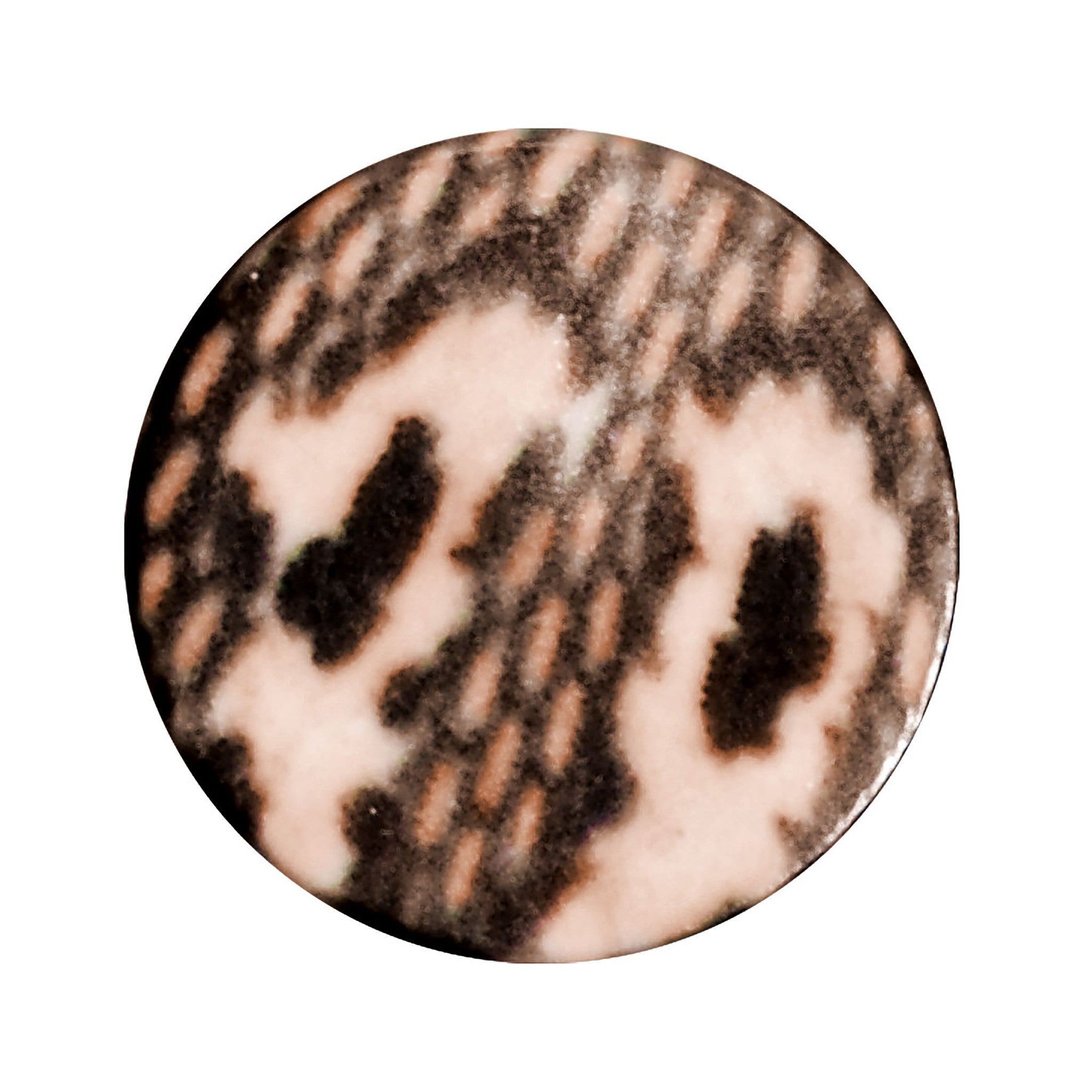 BodyCandy 6G Blushing Snake Skin Acrylic Saddle Plug — detail close-up