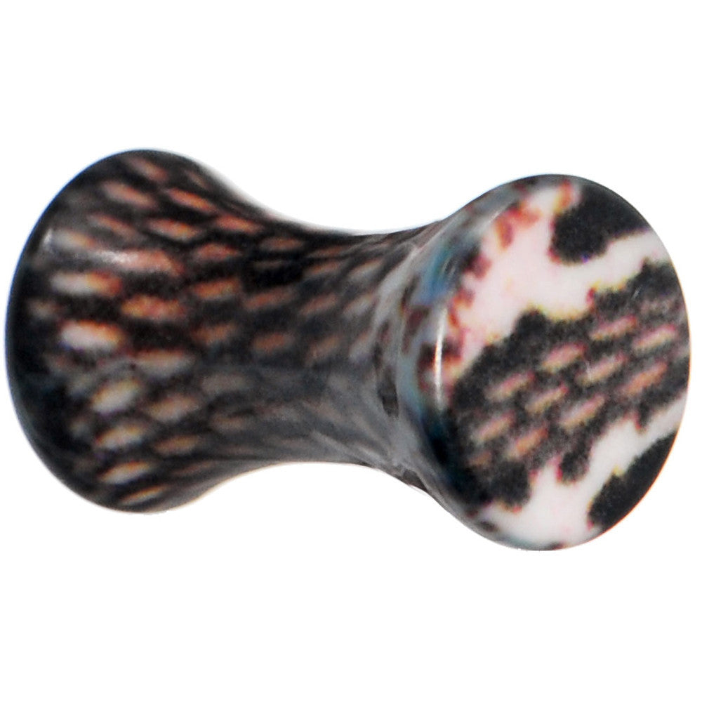 BodyCandy 6G Blushing Snake Skin Acrylic Saddle Plug — main product shot