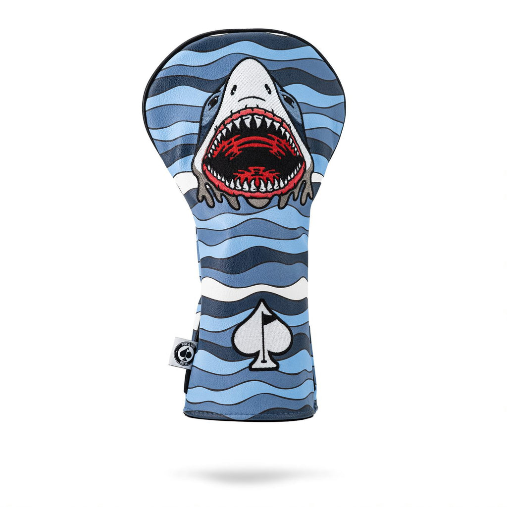 Shark Attack Driver Cover – Pins and Aces, view 2