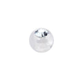 BodyCandy 3mm White Acrylic Replacement Ball with Clear Gem — main product shot