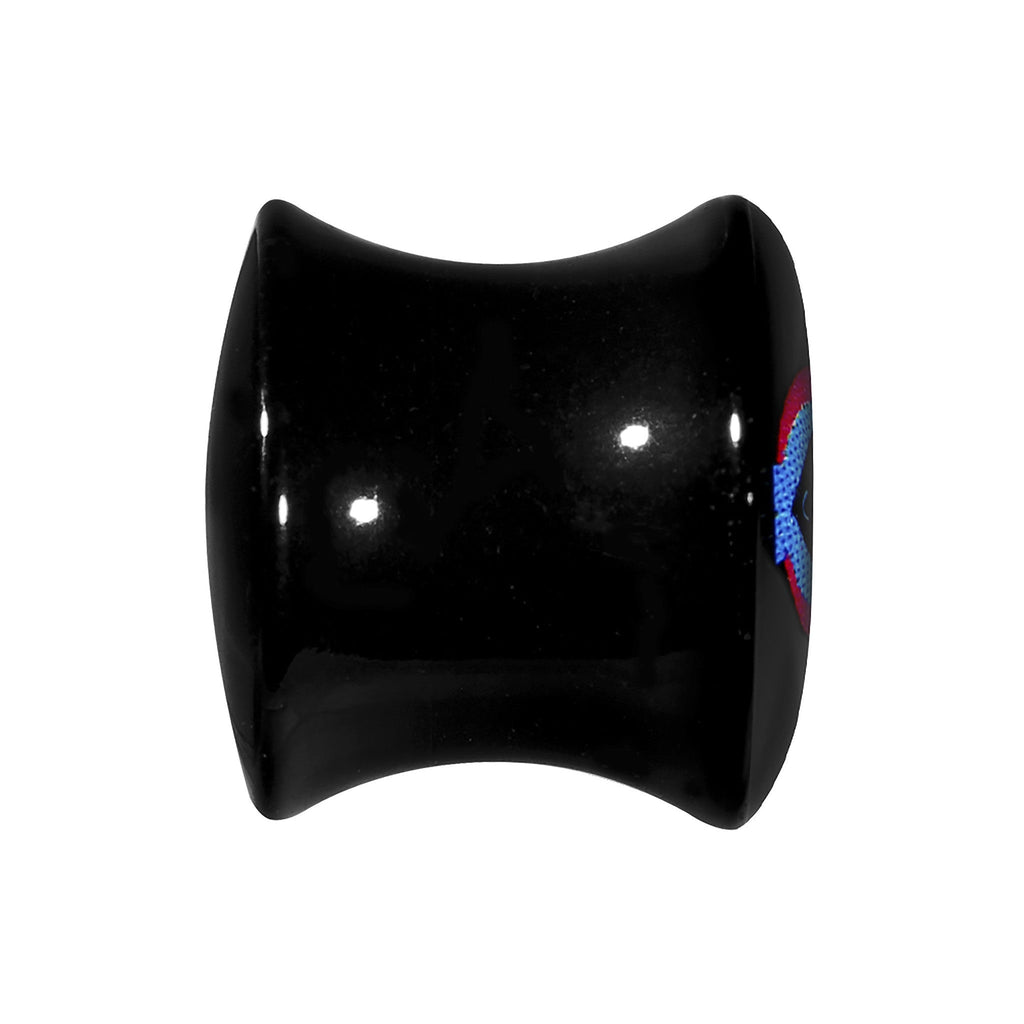 BodyCandy 9/16 Acrylic Heart Owl Saddle Plug — lifestyle context