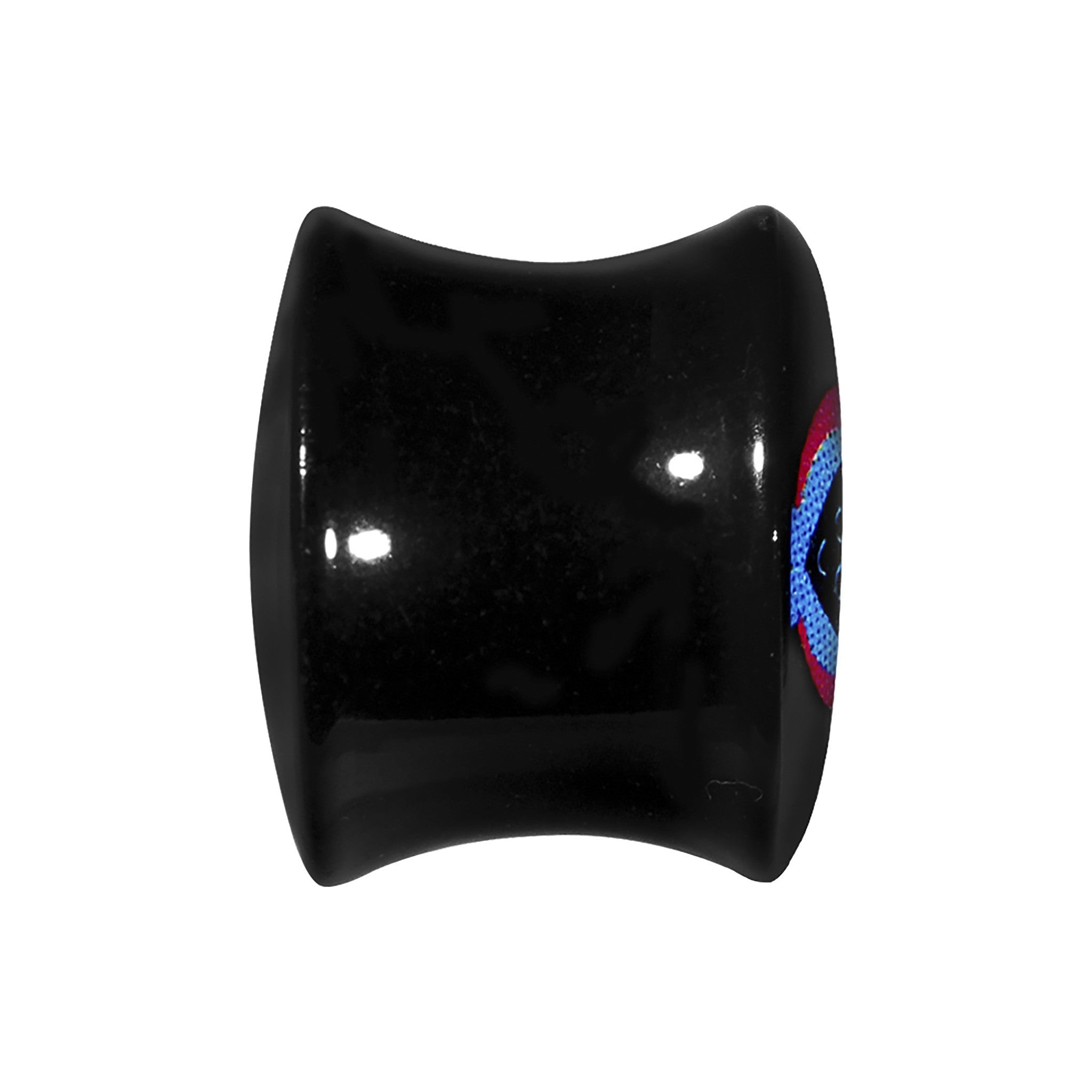 BodyCandy 5/8 Acrylic Heart Owl Saddle Plug — lifestyle context