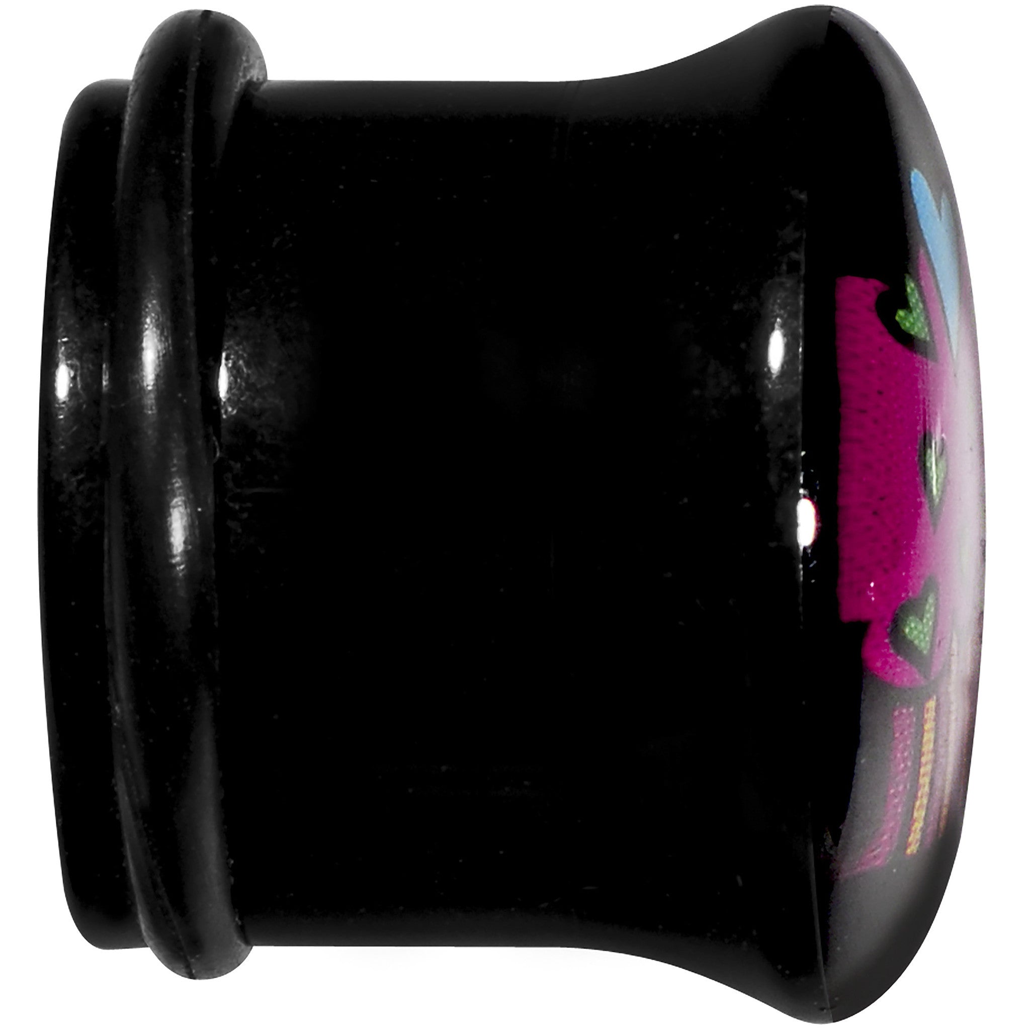 BodyCandy 9/16 Acrylic Single Flare Heart Sprinkle Cupcake Plug — lifestyle context