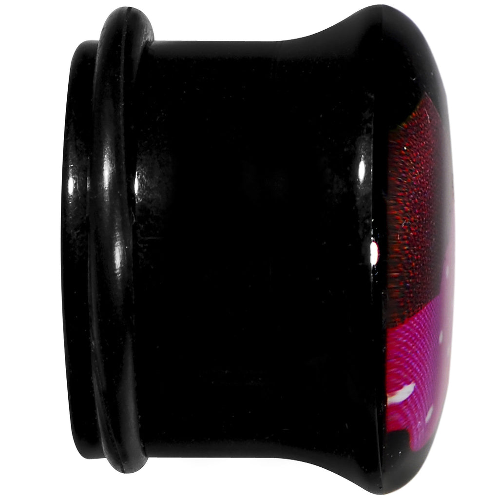 BodyCandy 5/8 Acrylic Single Flare Cherry Cupcake Plug — lifestyle context