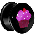 BodyCandy 5/8 Acrylic Single Flare Cherry Cupcake Plug — main product shot