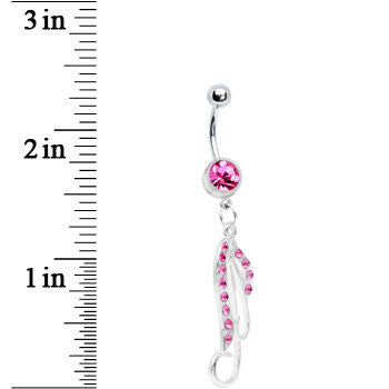 BodyCandy Pink Perfection Belly Ring — detail close-up