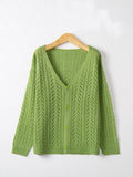 Openwork V-Neck Cardigan
