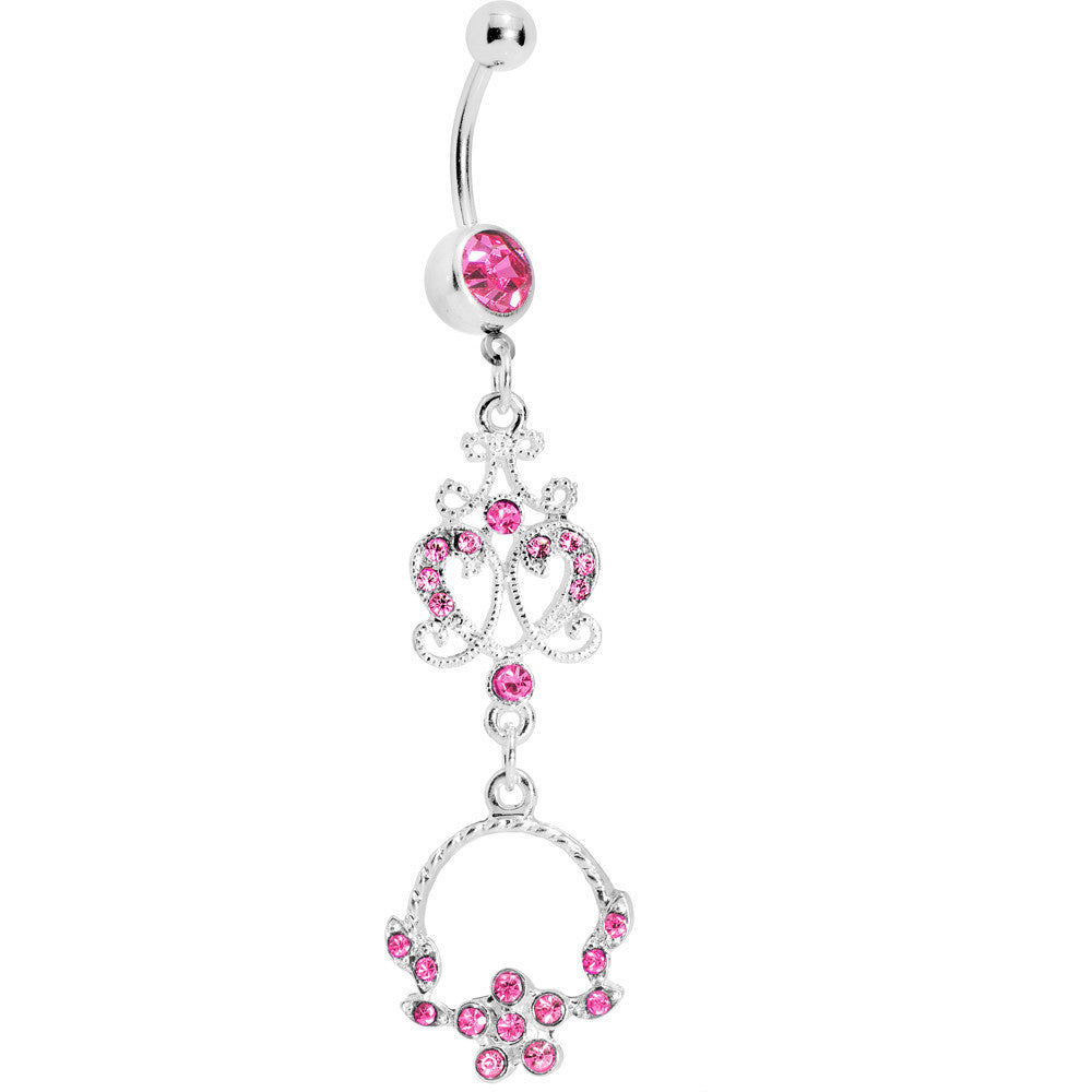 BodyCandy Pink Baroque Enchantment Chandelier Belly Ring — main product shot