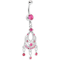 BodyCandy Pink Victorian Enchantment Chandelier Belly Ring — main product shot
