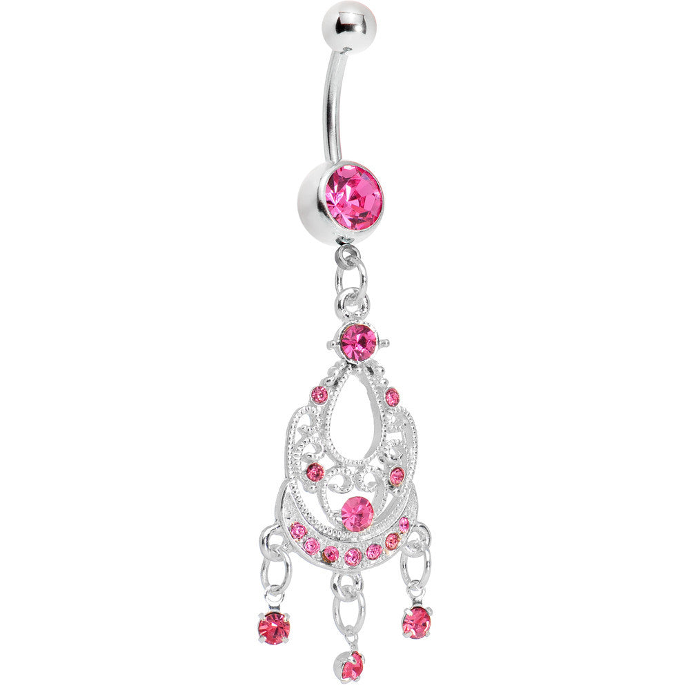 BodyCandy Pink Victorian Enchantment Chandelier Belly Ring — main product shot