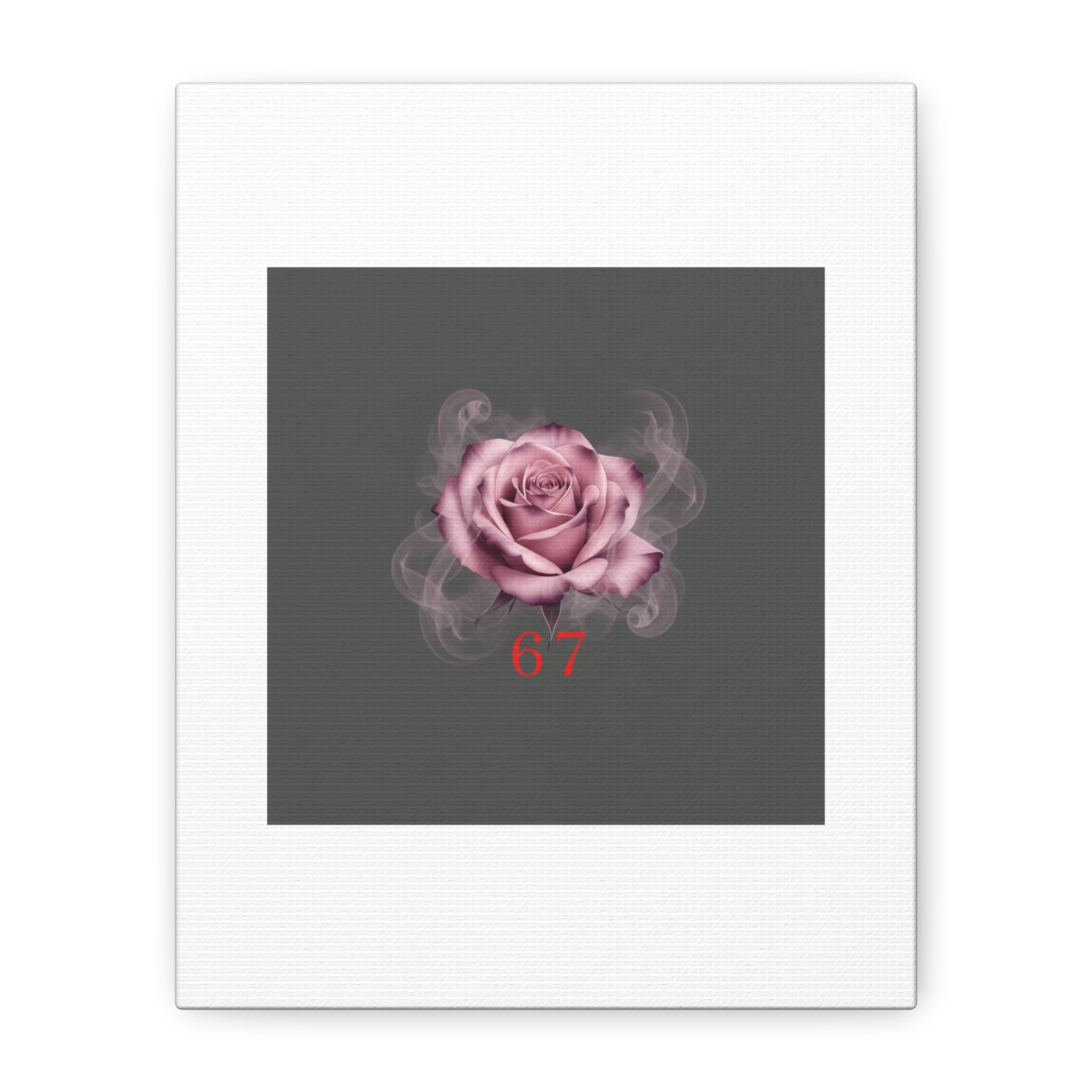 6 7 Valentine's Canvas | Viral Gothic Rose Wall Art | 6 7 Meaning Dark Romance