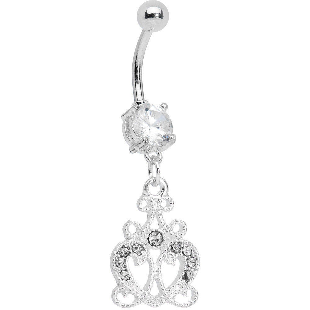 BodyCandy Baroque Temptation Heart Belly Ring — main product shot
