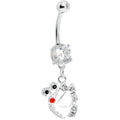 BodyCandy Clear Gem Shine Wing Butterfly Belly Ring — main product shot