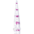 BodyCandy 00G Clear Acrylic Glitter Purple Star Confetti Taper — main product shot