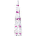 BodyCandy 1/2 Clear Acrylic Glitter Purple Star Confetti Taper — main product shot