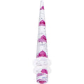 BodyCandy 4G Clear Acrylic Glitter Purple Heart Confetti Taper — main product shot