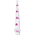 BodyCandy 2G Clear Acrylic Glitter Purple Heart Confetti Taper — main product shot