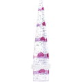 BodyCandy 1/2 Clear Acrylic Glitter Purple Heart Confetti Taper — main product shot