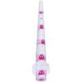 BodyCandy 6G Clear Acrylic Glitter Purple Skull Confetti Taper — main product shot