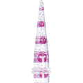 BodyCandy 00G Clear Acrylic Glitter Purple Skull Confetti Taper — main product shot