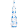 BodyCandy 00G Clear Acrylic Glitter Blue Skull Confetti Taper — main product shot
