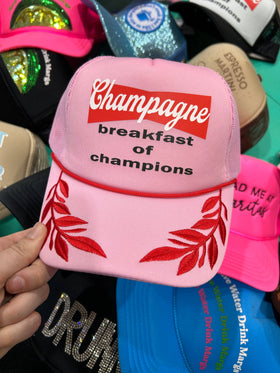 Pretty Little Patriot Pink Champagne Breakfast Trucker Hat