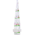 BodyCandy 0G Clear Acrylic Glitter Pink Cherry Confetti Taper — main product shot