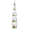 BodyCandy 00G Clear Acrylic Glitter Pink Cherry Confetti Taper — main product shot