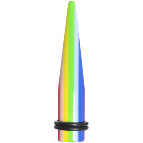 00G Acrylic Retro Rainbow Straight Taper