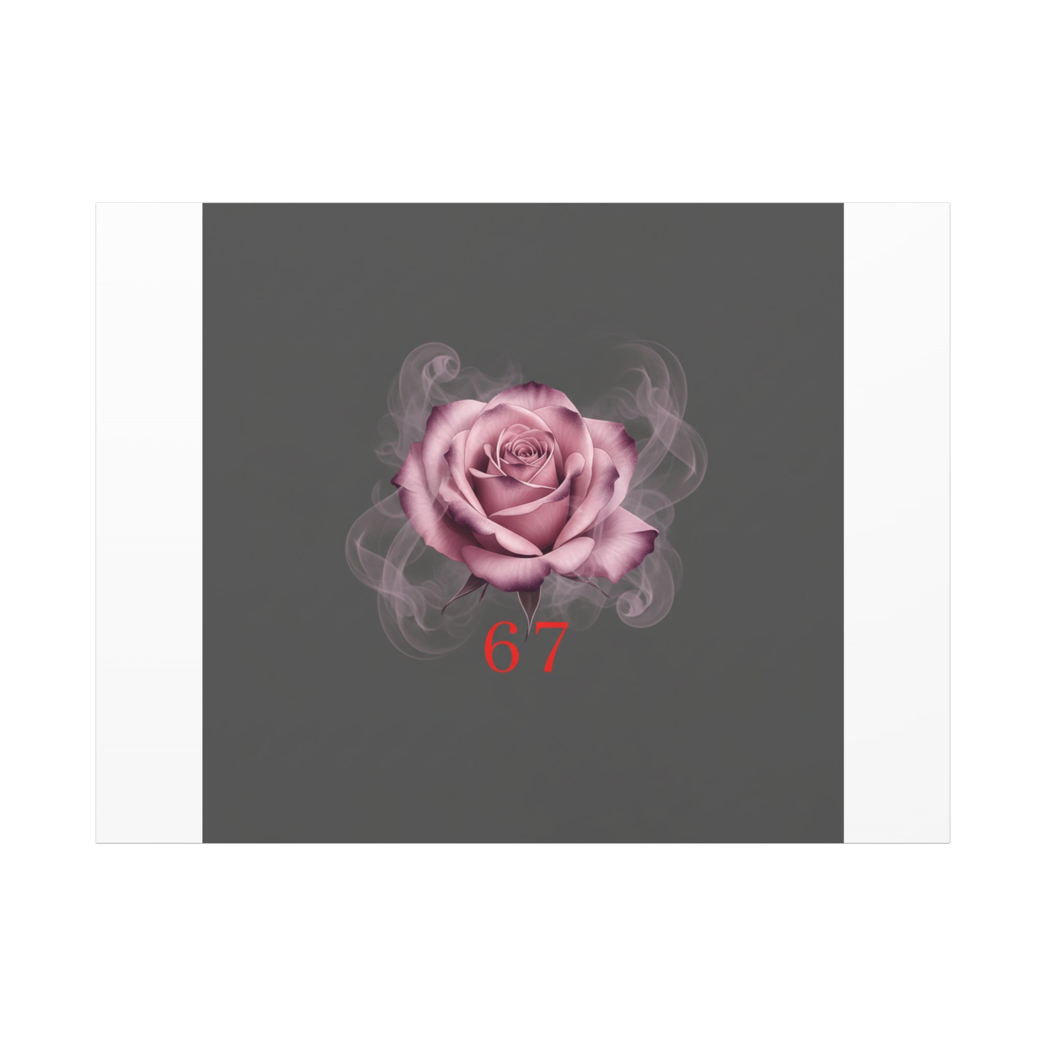 6 7 Valentine's Canvas | Viral Gothic Rose Wall Art | 6 7 Meaning Dark Romance