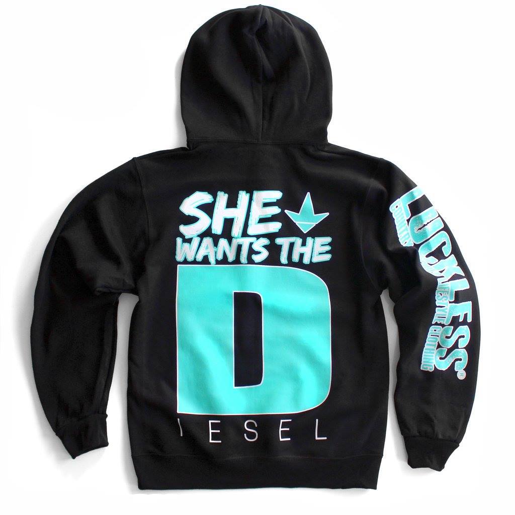 Luckless Outfitters She Wants the Diesel Hoodie — packaging