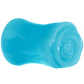 BodyCandy 1/2 Blue Rose Flower Acrylic Saddle Plug — main product shot