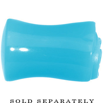 BodyCandy 1/2 Blue Rose Flower Acrylic Saddle Plug — lifestyle context