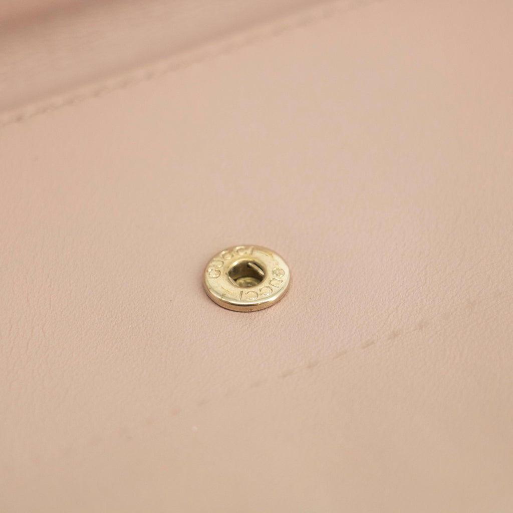 Bolt Boutique Gucci Beige & Pink GG Canvas French Flap Long Wallet #3920 — alternative angle