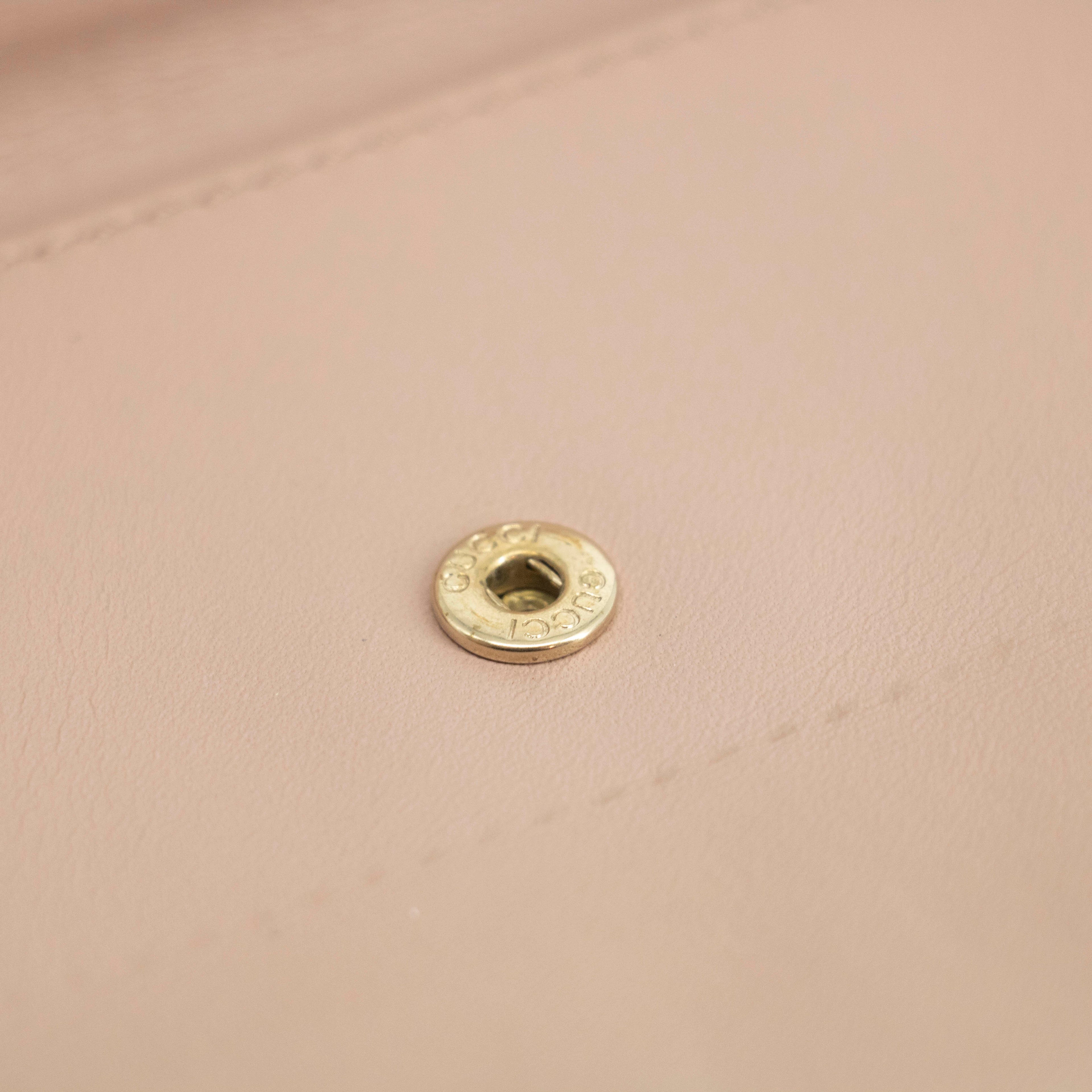 Bolt Boutique Gucci Beige & Pink GG Canvas French Flap Long Wallet #3920 — alternative angle