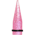 BodyCandy 18mm Pink Acrylic Silver Glitter Taper — main product shot