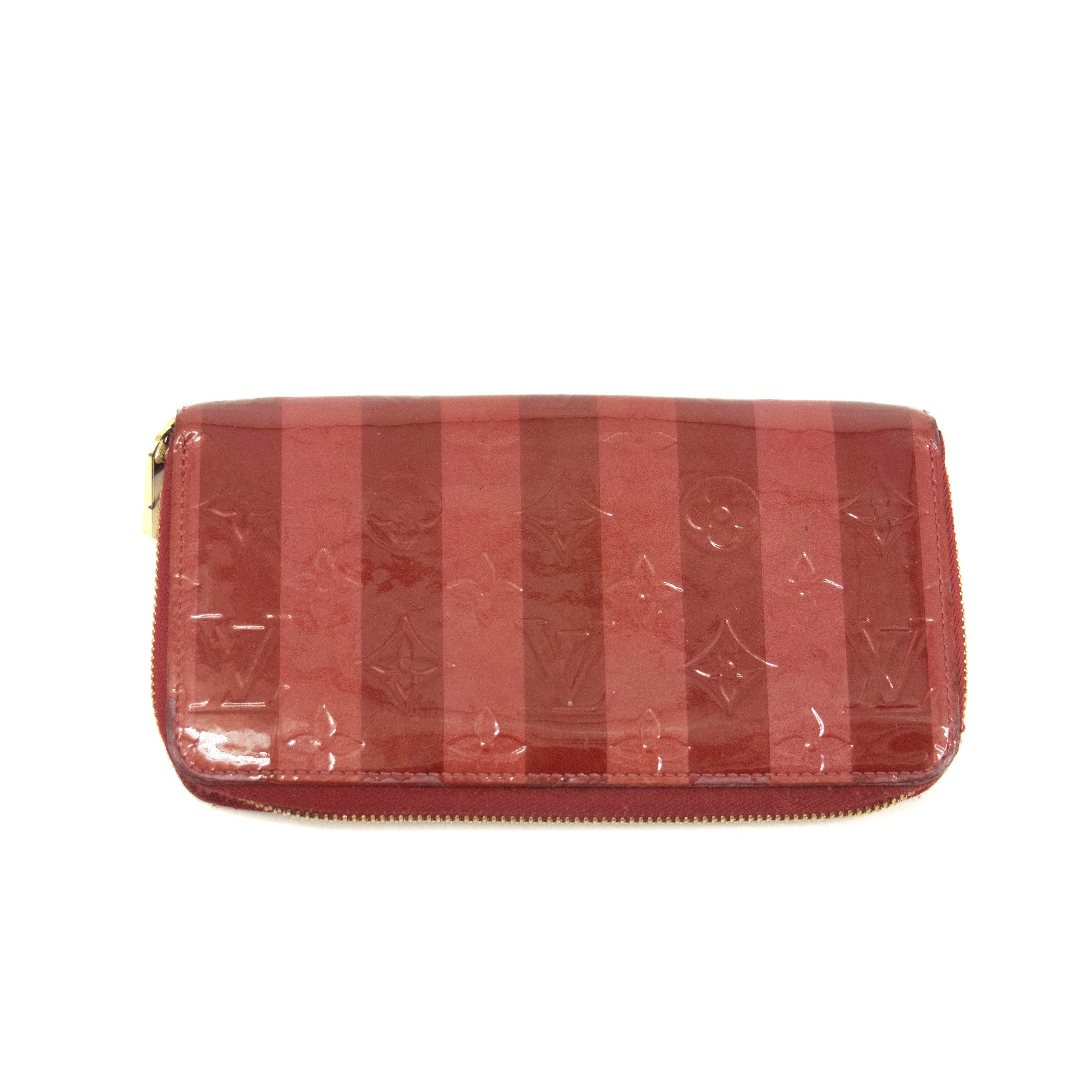 Bolt Boutique Louis Vuitton Rayures Vernis Zippy Long Wallet #3927 — main product shot