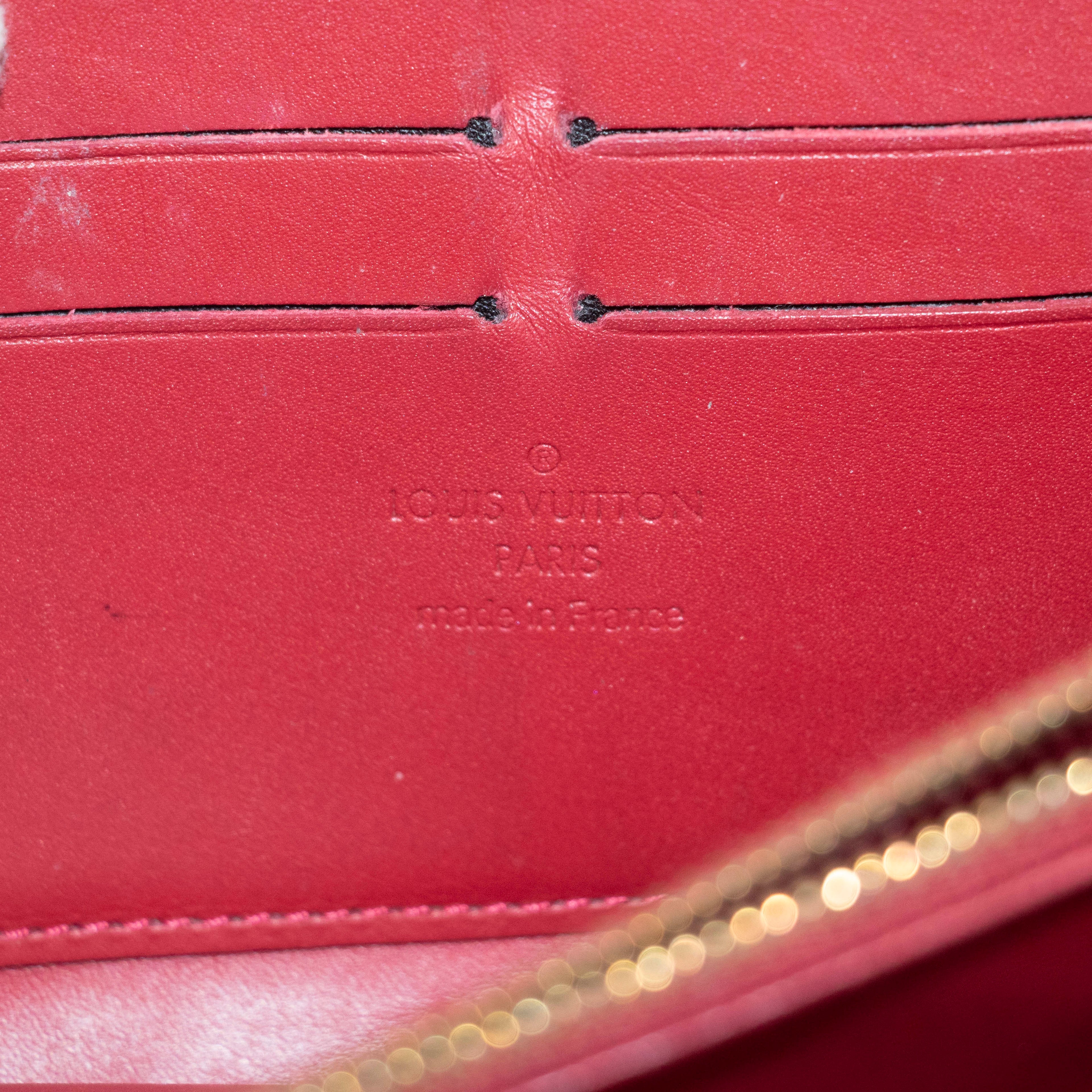 Bolt Boutique Louis Vuitton Rayures Vernis Zippy Long Wallet #3927 — side view