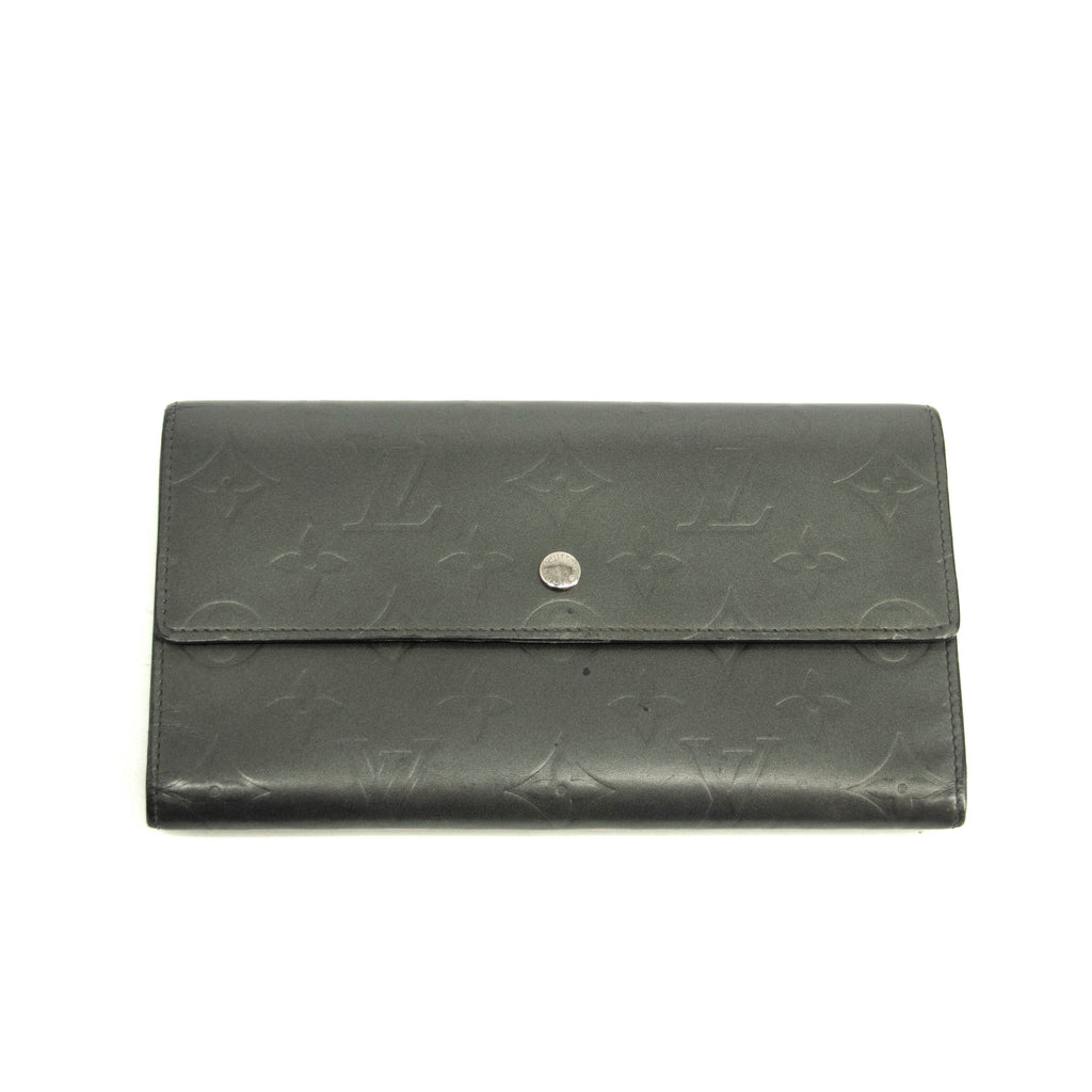 Bolt Boutique Louis Vuitton Grey Vernis International Long Wallet #3931 — main product shot